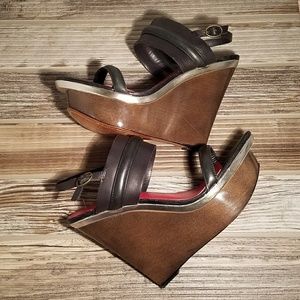 Charles Jourdan Paris Black Leather Heels